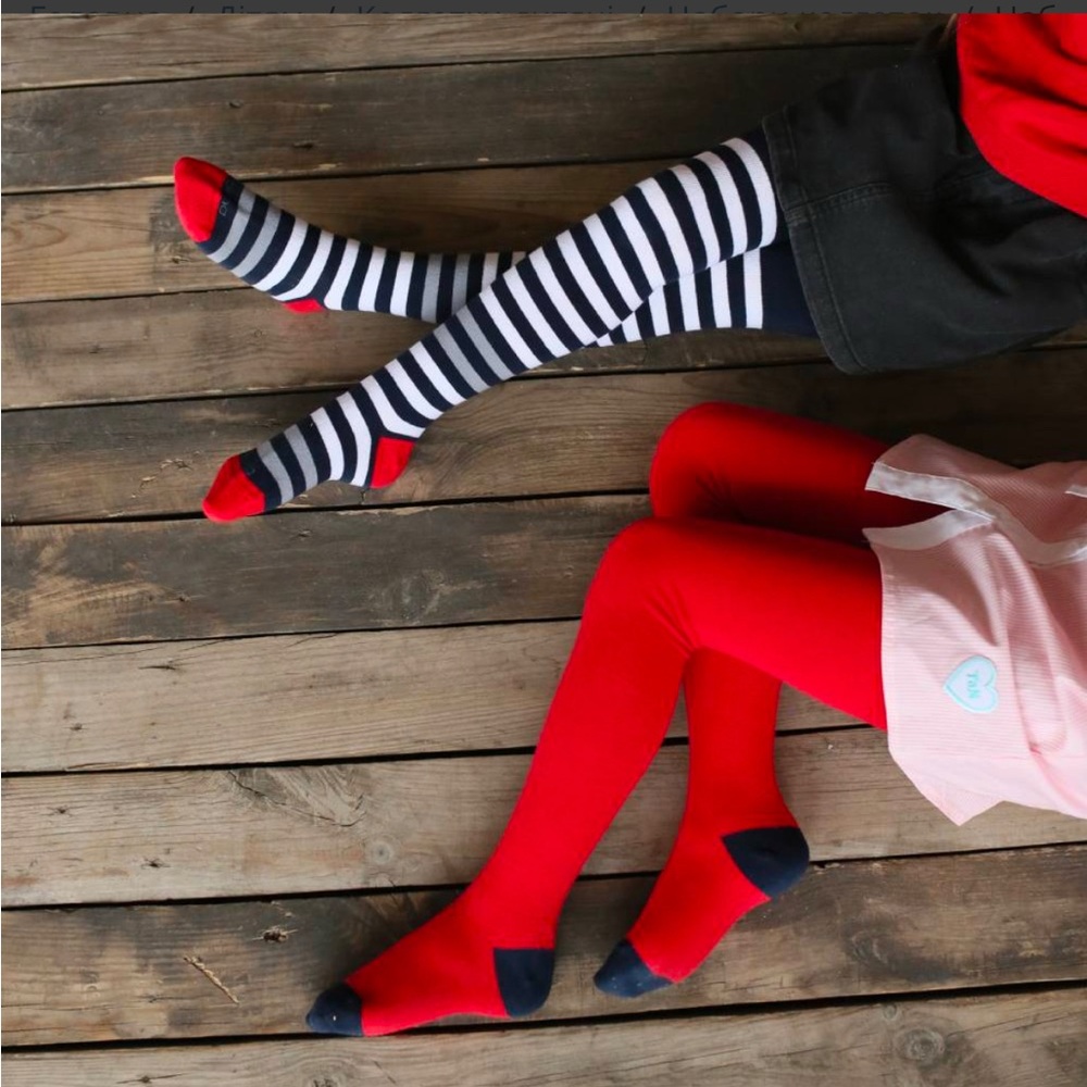 COPY - Festive Red and Blue Socks and Tights Set